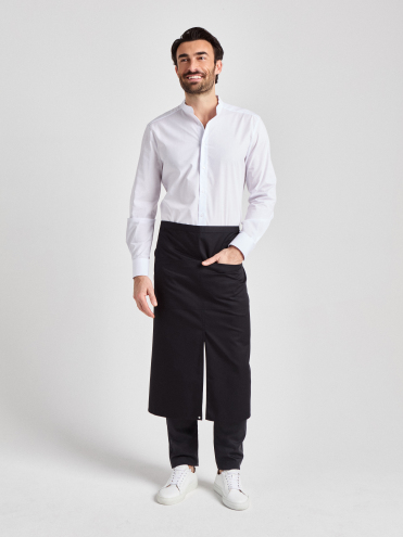 Schlitzschürze  Milano Classic Bag 80 x 100 - schwarz